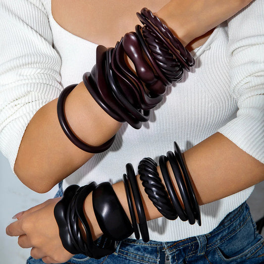 011 -  Sculptural Wrap Cuff Bangle Bracelet