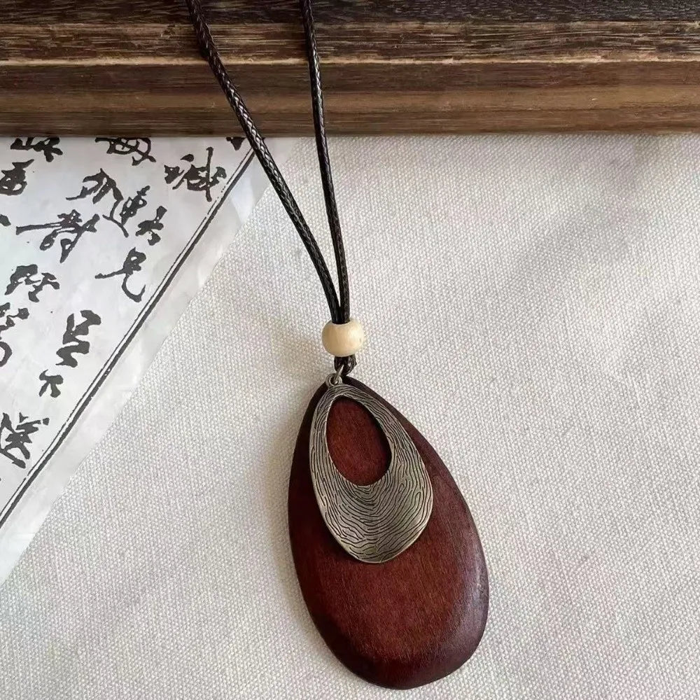 011 - Earthsong Vintage Boho Pendant Necklace