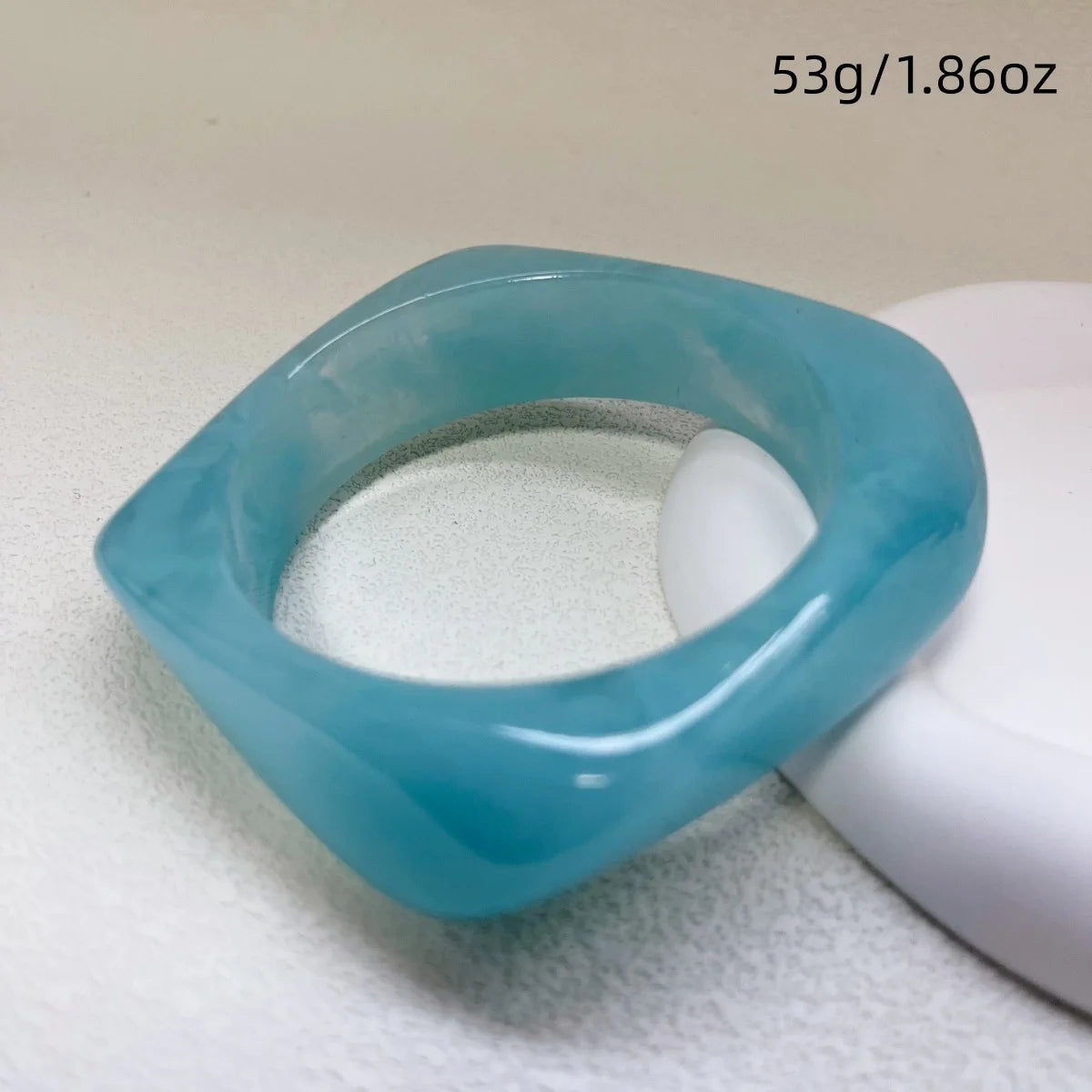 011 - Deep Sea Blue Chunky Bangle Bracelet Set