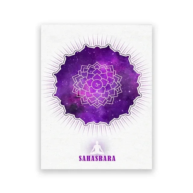 009 - Crown Chakras & Reiki Canvas Print Wall Art