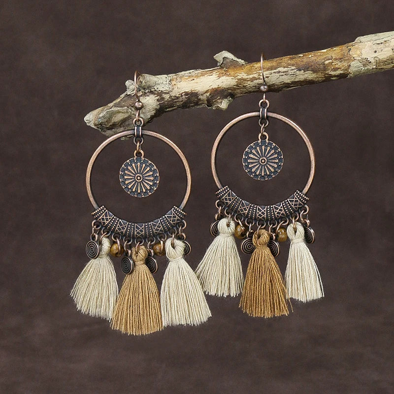 011 - Vintage Bohemian Drop Dangle Earrings