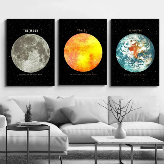 009 - Planetary Canvas Print Wall Art