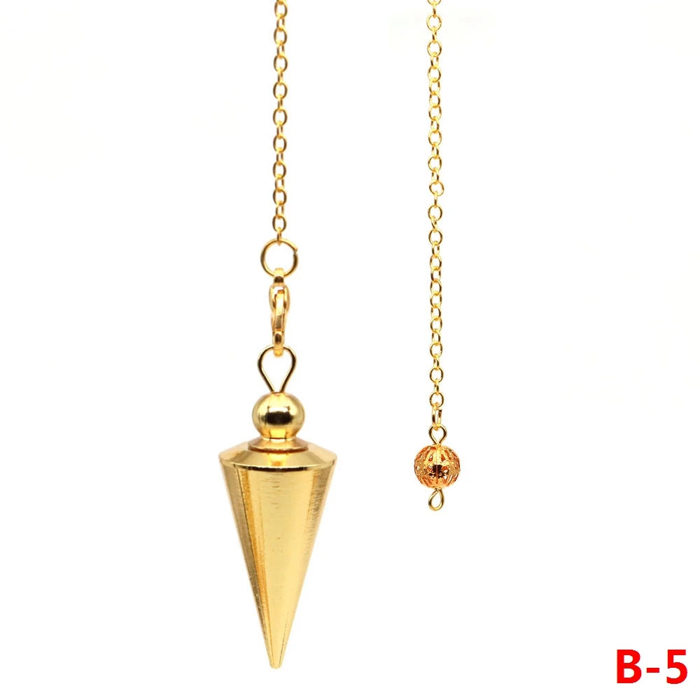 004 - Brass-Plated Copper Cone Pendulum