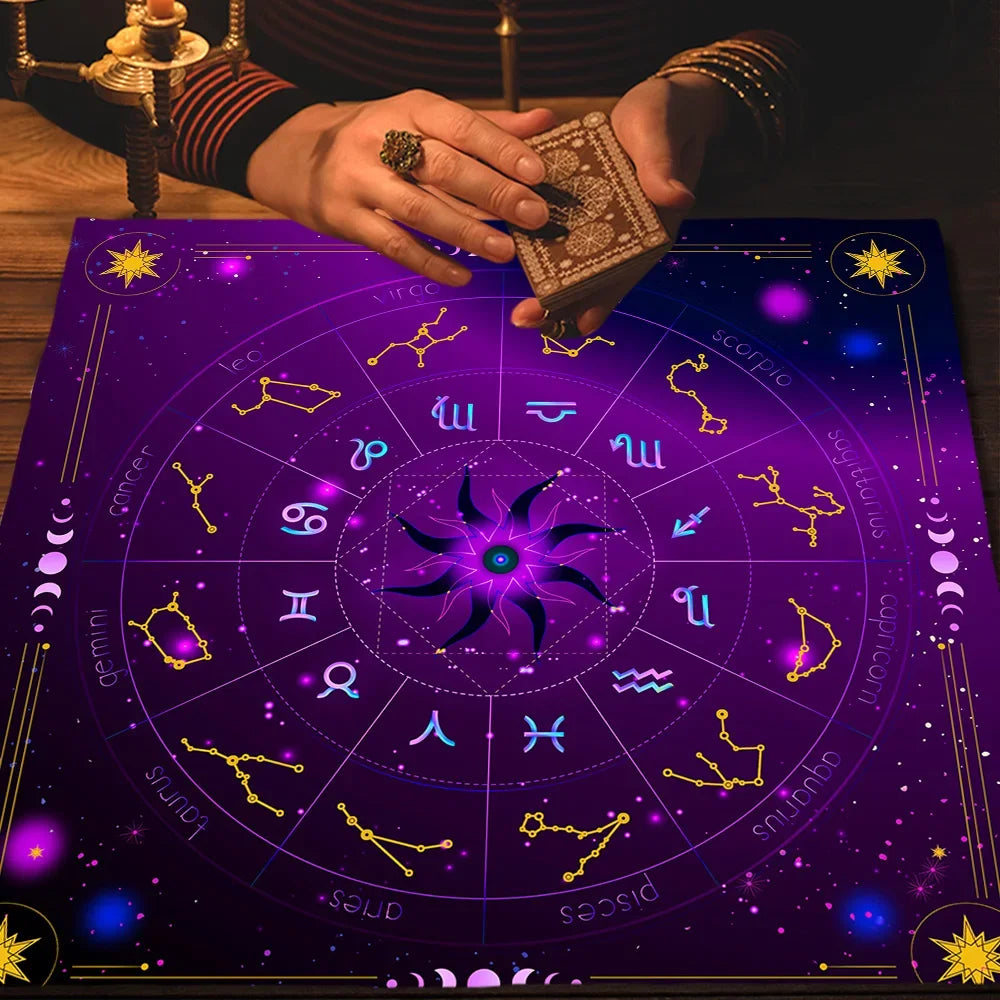 002 - Mandala & Flower of Life Divination Altar Cloth & Decor