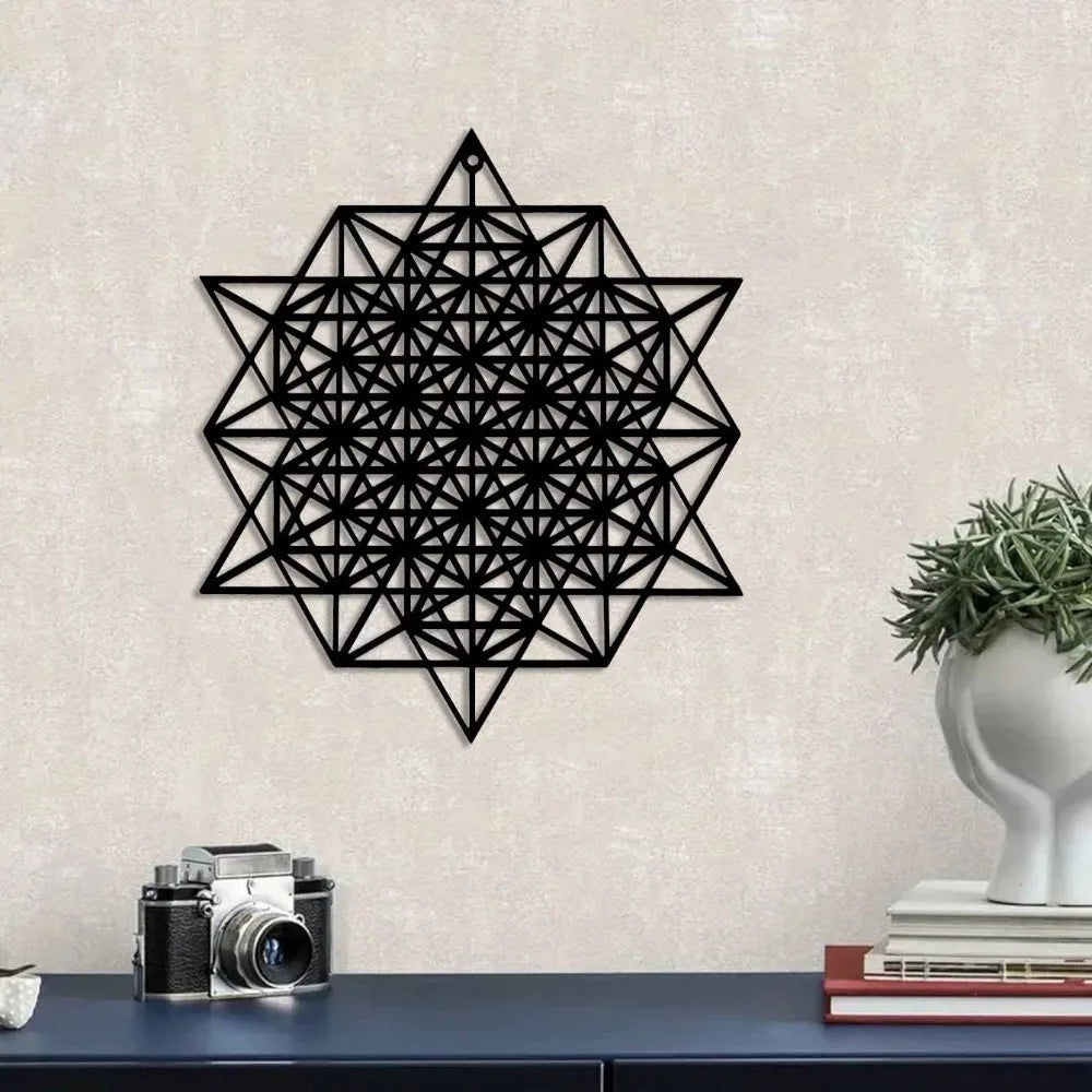 009 - Tetrahedron Metal Wall Art