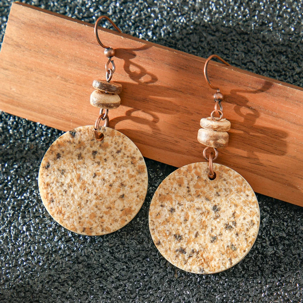 011 - Vintage Bohemian Dangle Charm Earrings