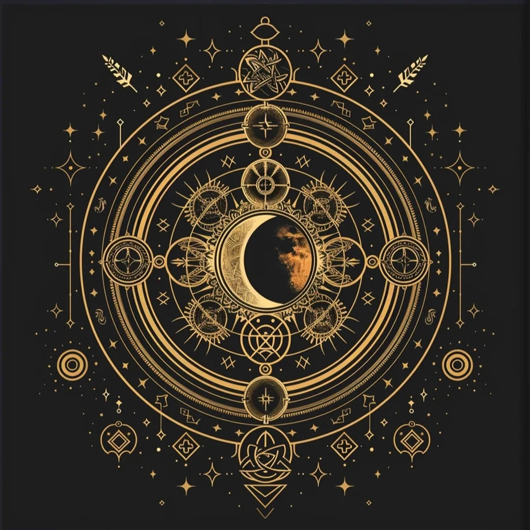 Suede velvet tarot divination altar cloth