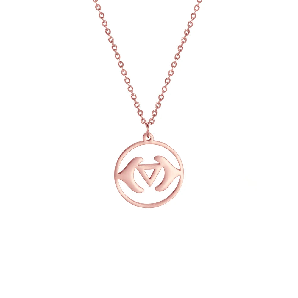 011 - Seven Chakras Symbol Pendant Necklace