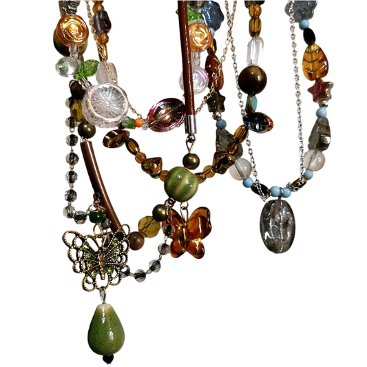 011 - Bohemia Beaded Pendant Choker Necklace