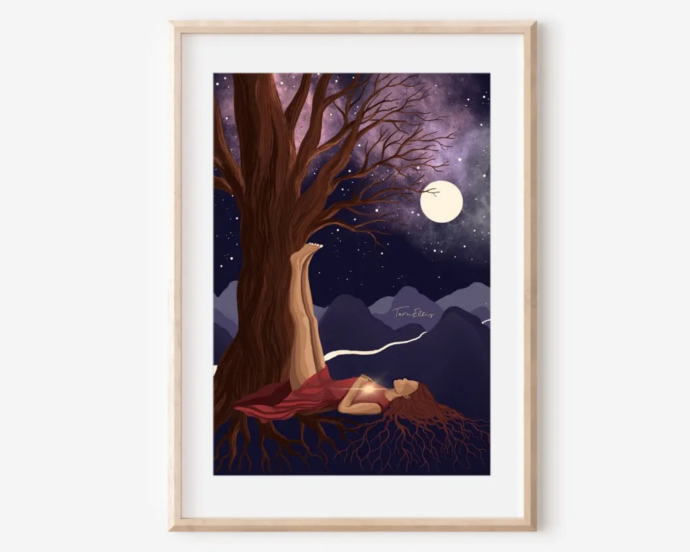 009 - Bohemian Moon Canvas Print Wall Art