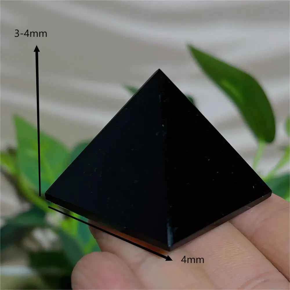 002 - Natural Black Obsidian Crystal Pyramid