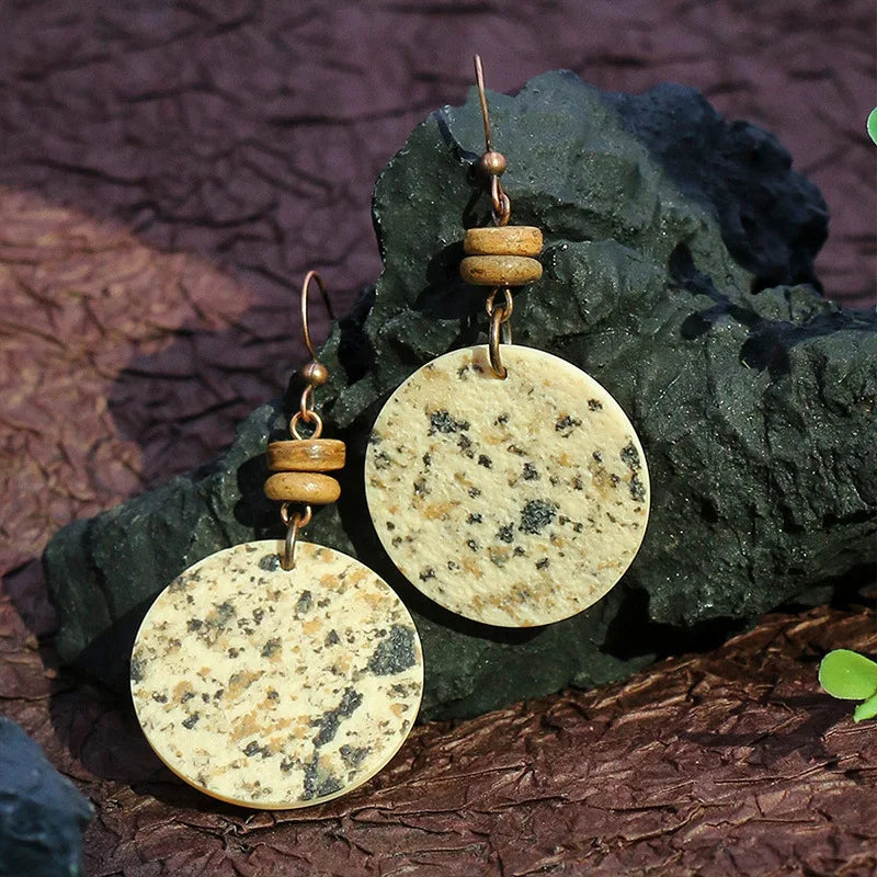 011 - Retro Bohemian Dangle Charm Earrings