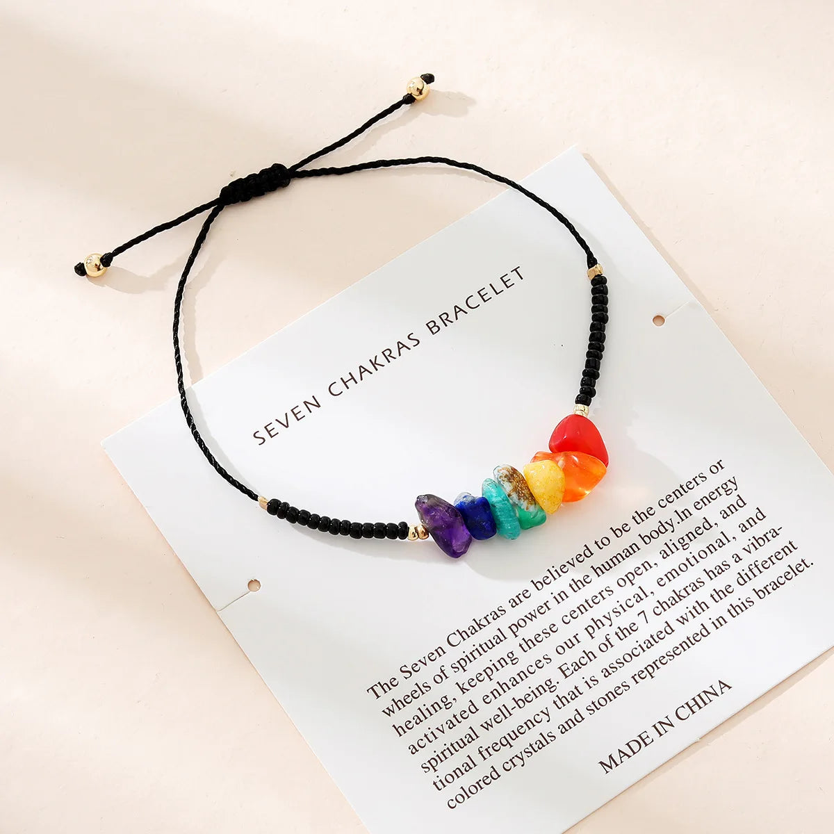 011 - Natural Stone 7 Chakras Bracelet