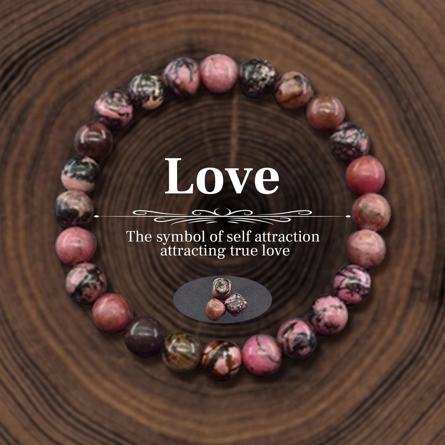011 - Personalized Natural Stone Beads Energy Bracelet