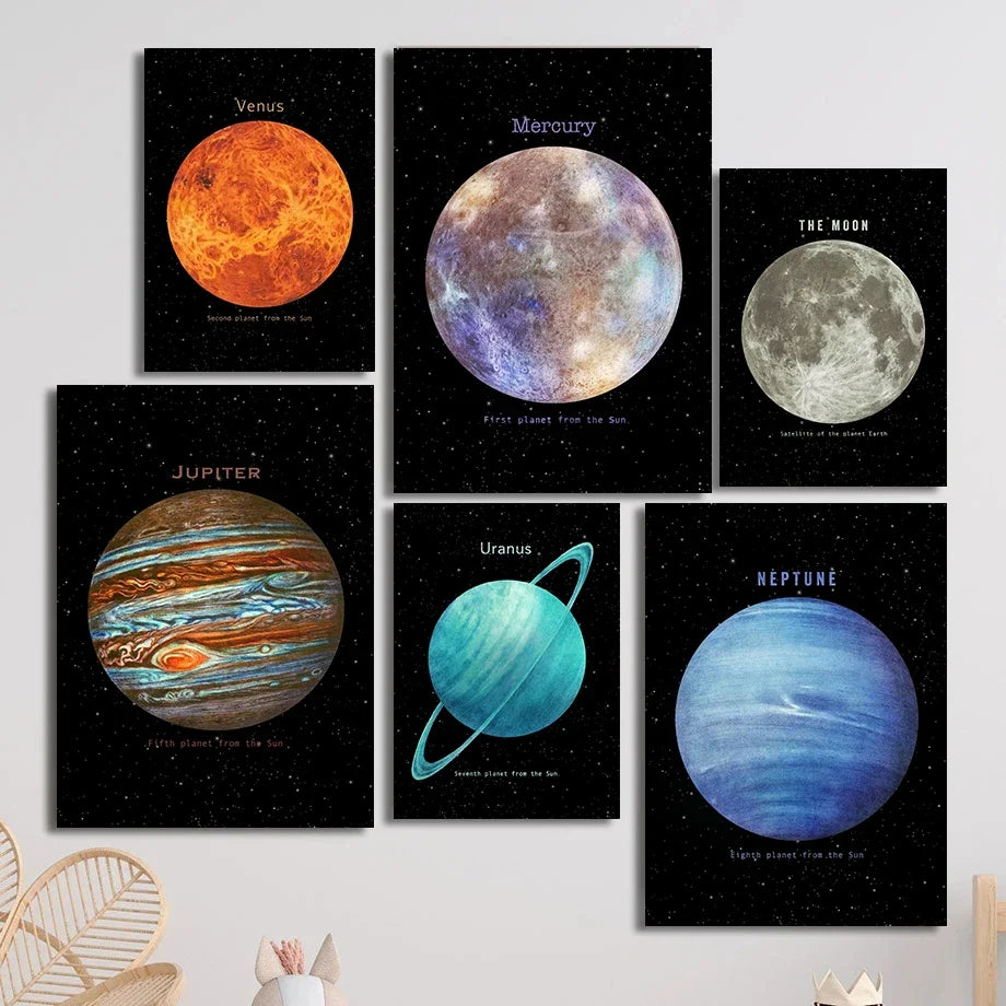 009 - Planetary Canvas Print Wall Art