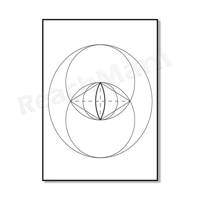 009 - Sacred Geometry Canvas Print Wall Art