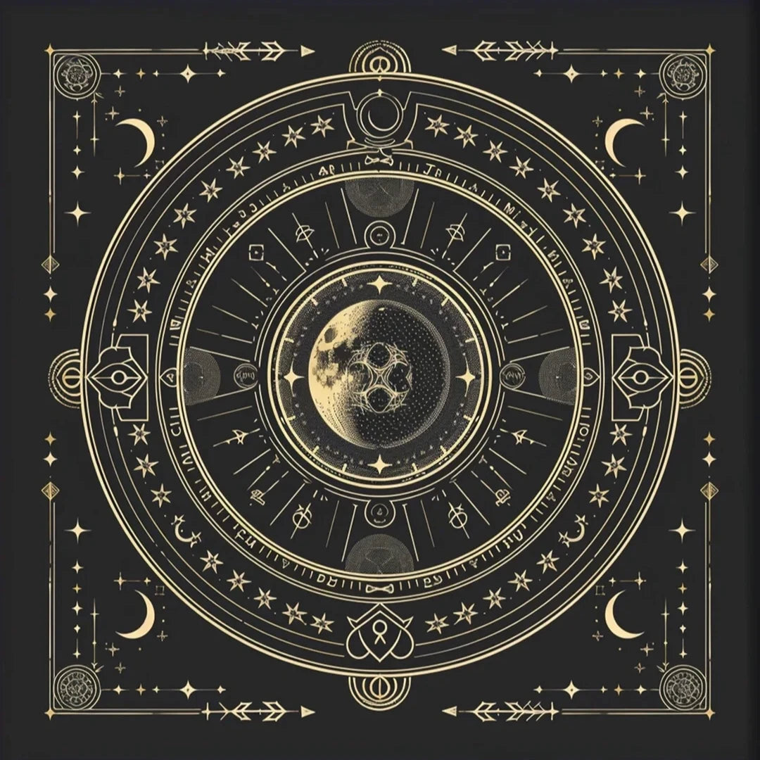 Suede velvet tarot divination altar cloth