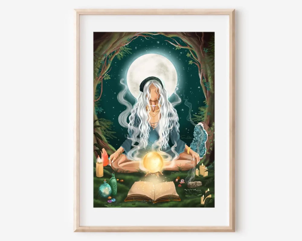 009 - Bohemian Moon Canvas Print Wall Art