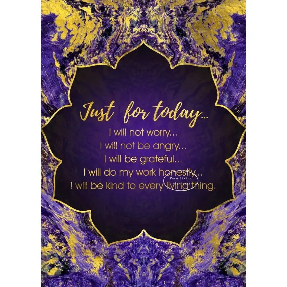 009 - Reiki Principles & Symbols Yoga Canvas Print Wall Art
