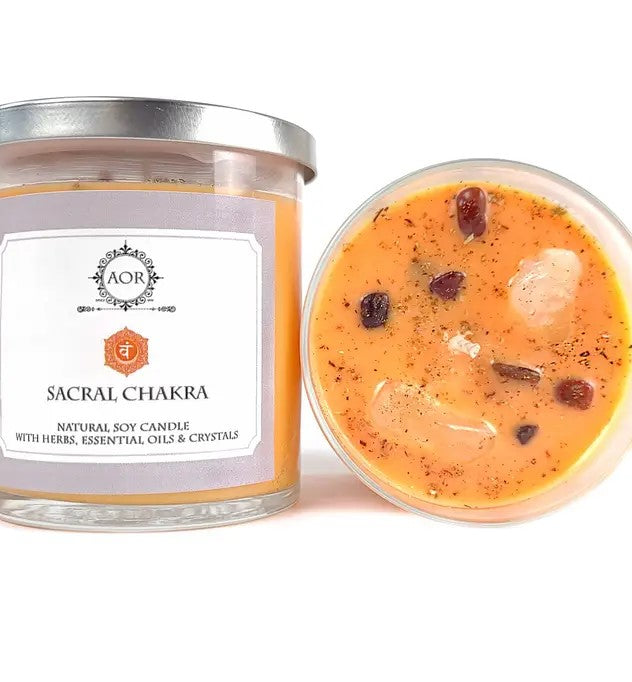 004 - AOR Natural Soy Sacral Chakra Candle