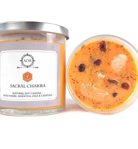 004 - AOR Natural Soy Sacral Chakra Candle