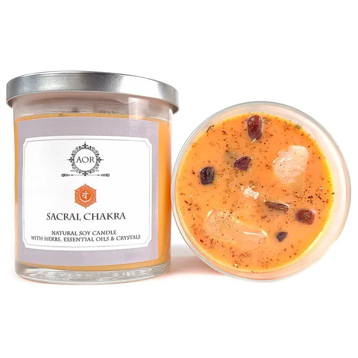 004 - AOR Natural Soy Sacral Chakra Candle