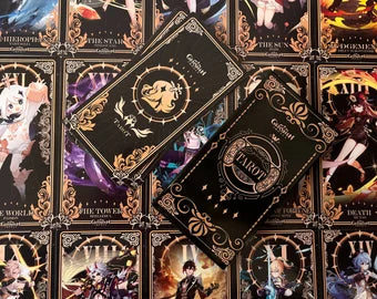 005 - Genshin Impact Tarot 22 Cards Major Arcana Deck for Anime Divination